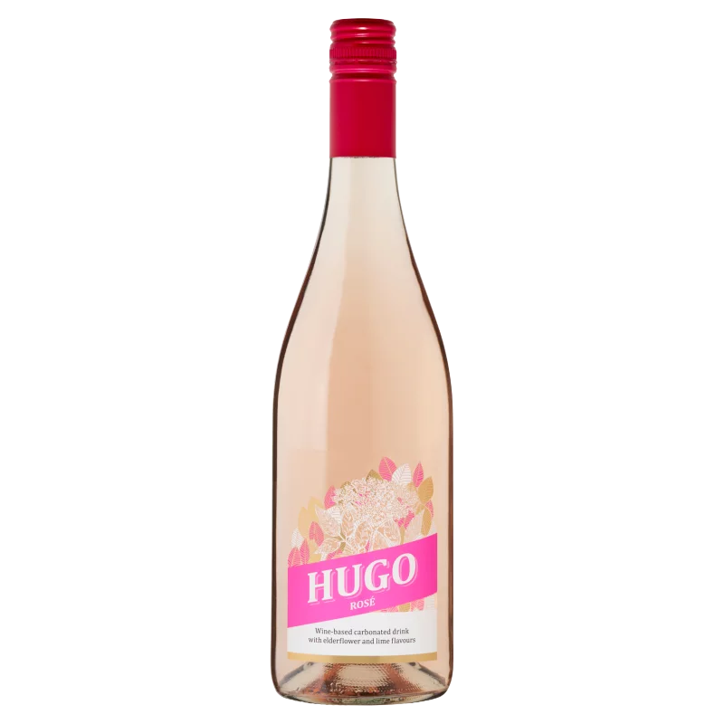 Hugo Rosé fehérbor alapú, bodzavirág- és lime ízű, szénsavas ital 7% 750 ml