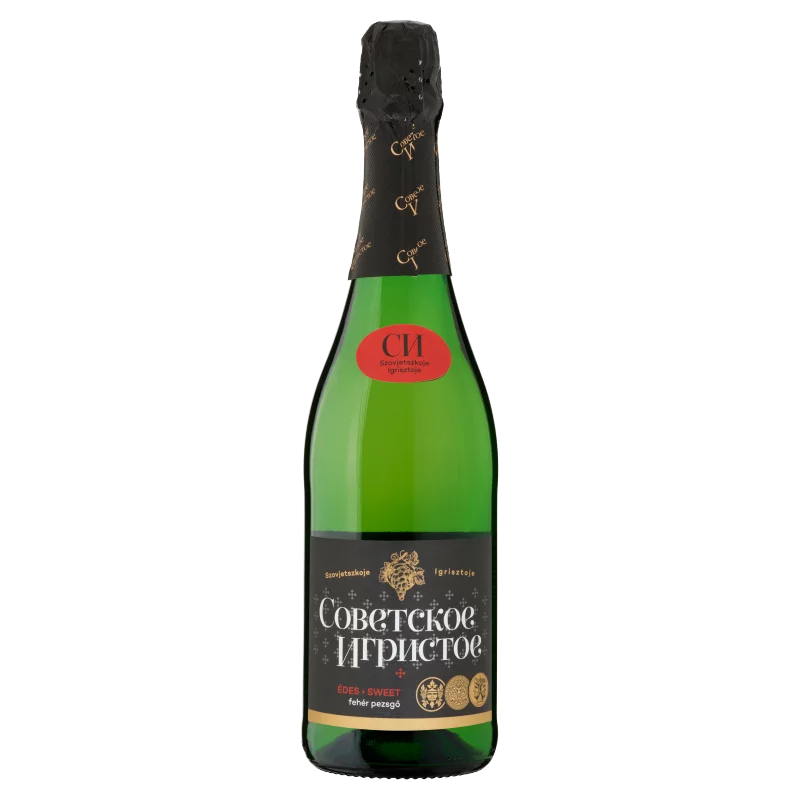 Szovjetszkoje Igrisztoje édes fehér pezsgő 10,5% 750 ml