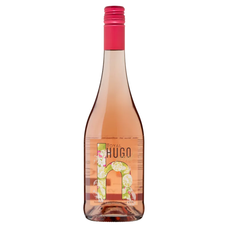 Royal Hugo Pink bodzavirág- és lime ízű, szénsavas, ízesített boralapú ital 7,3% 750 ml