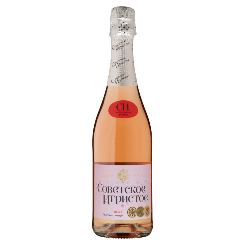 Szovjetszkoje Igrisztoje félszáraz rosé pezsgő 12% 750 ml