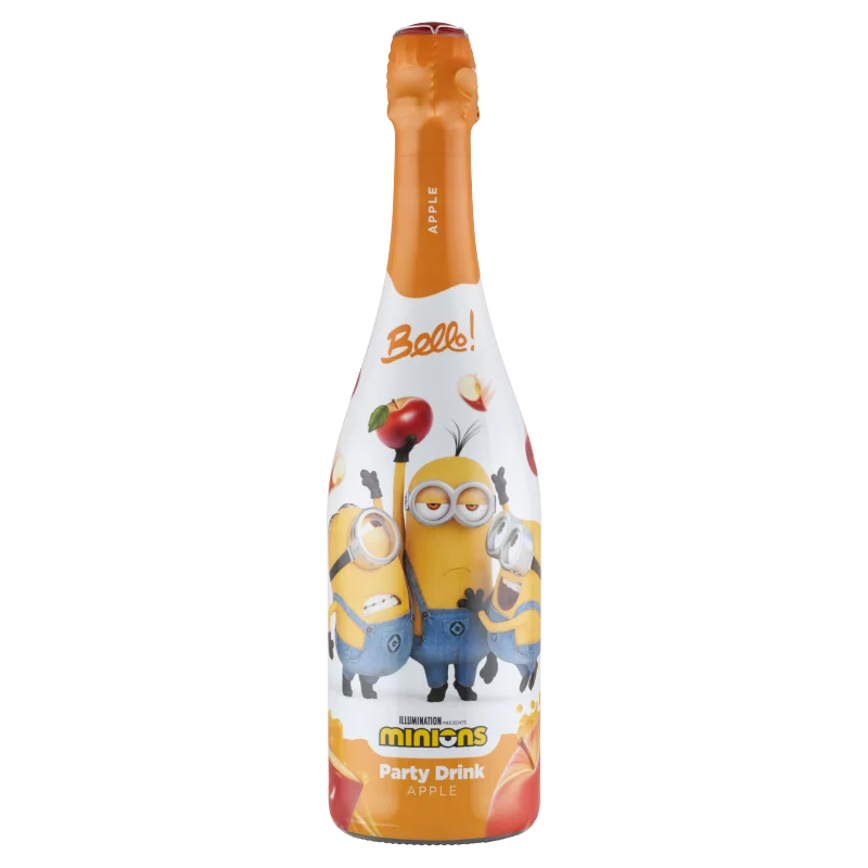 Bello! Minions Party Drinks alma ízű szénsavas üdítőital 750 ml