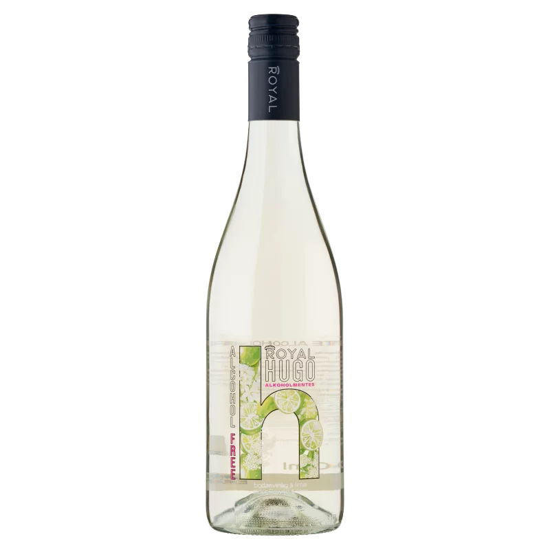 Royal Hugo alkoholmentes bodzavirág és lime ízű, szénsavas ital 750 ml