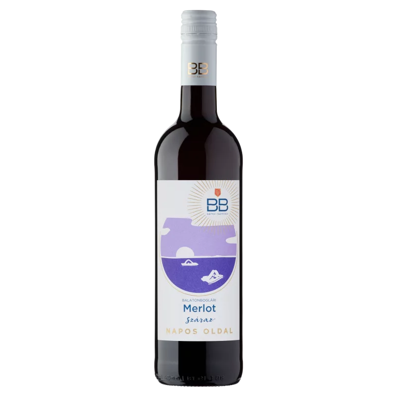 BB Napos Oldal Balatonboglári Merlot száraz vörösbor 0,75 l