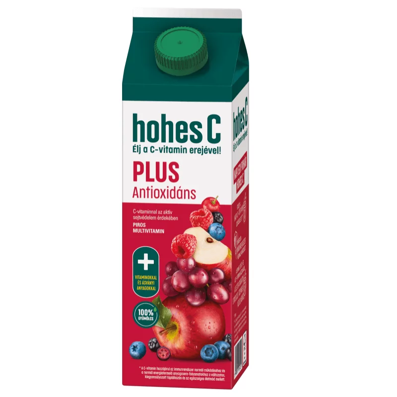 Hohes C Plus+ Antioxidáns Red Multivitamin 100% vegyes gyümölcsital 1 l