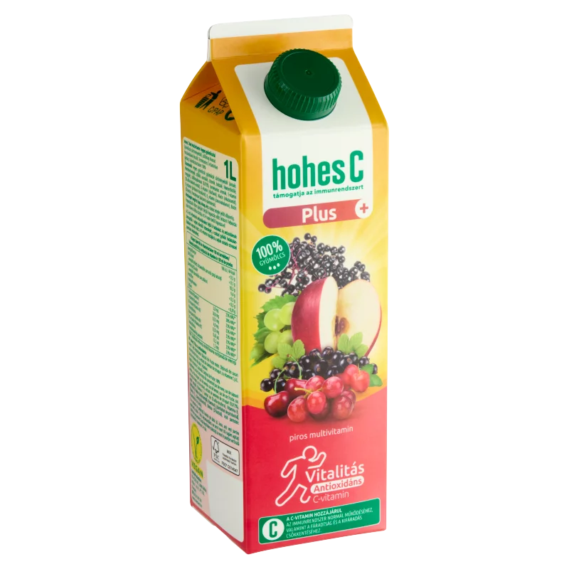 Hohes C Plus+ Antioxidáns Red Multivitamin 100% vegyes gyümölcsital 1 l