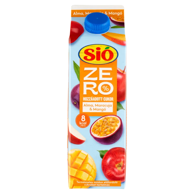 Sió Zero% hozzáadott cukor alma-maracuja-mangó gyümölcsital 1 l