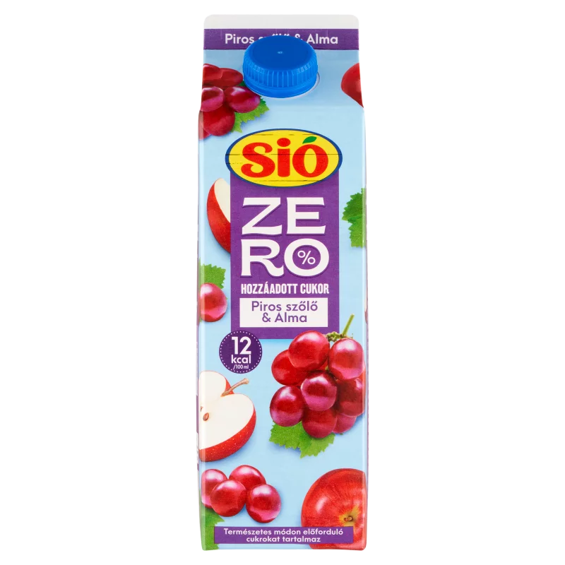 Sió Zero% hozzáadott cukor piros szőlő-alma gyümölcsital 1 l