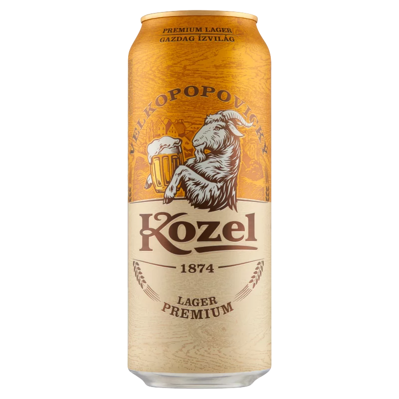 Velkopopovický Kozel Premium Lager minőségi világos sör 4,6% 0,5 l