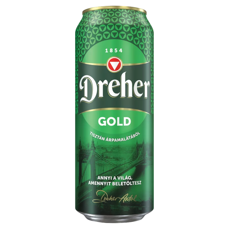 Dreher Gold minőségi világos sör 5% 0,5 l