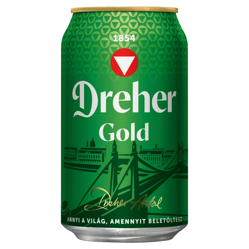 Dreher Gold minőségi világos sör 5% 0,33 l
