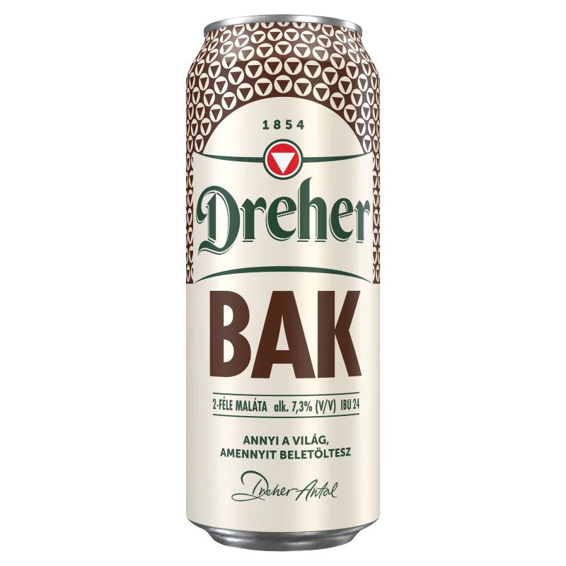 Dreher Bak minőségi barna sör 7,3% 0,5 l