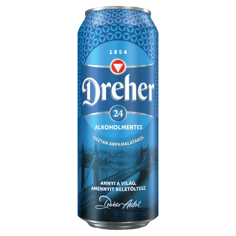 Dreher 24 alkoholmentes világos sör 0,5% 0,5 l