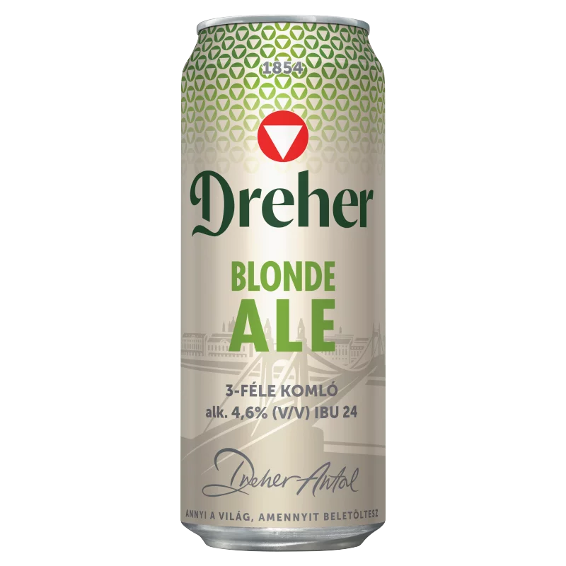 Dreher Blonde Ale felsőerjesztésű minőségi világos sör 4,6% 0,5 l