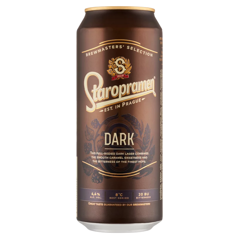 Staropramen Dark minőségi barna sör 4,4% 0,5 l