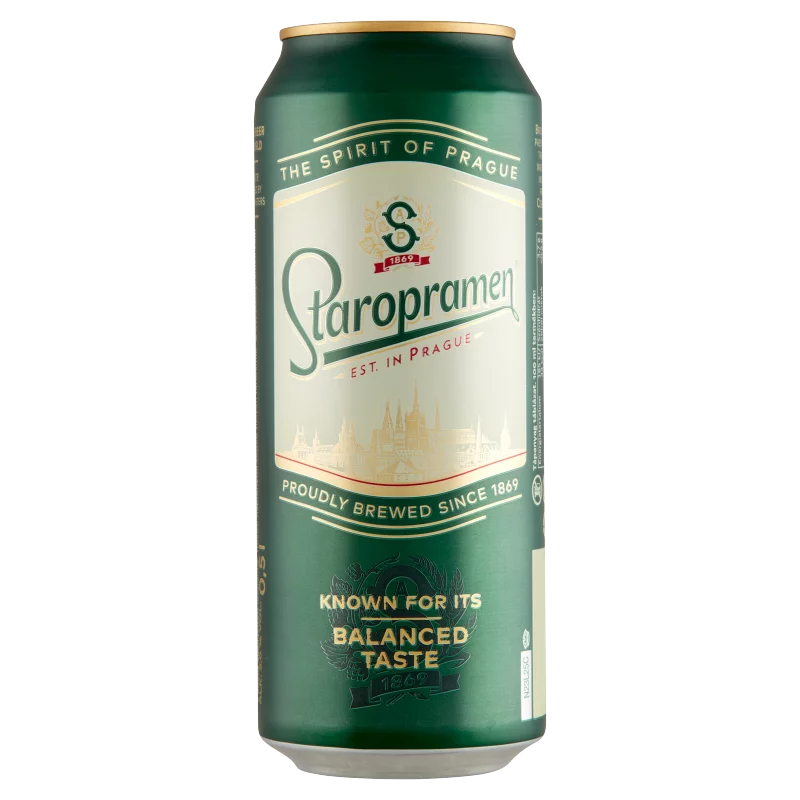 Staropramen minőségi világos sör 5% 0,5 l