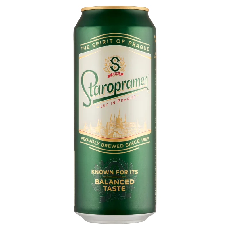 Staropramen minőségi világos sör 5% 0,5 l