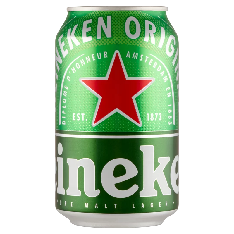 Heineken minőségi világos sör 5% 0,33 l