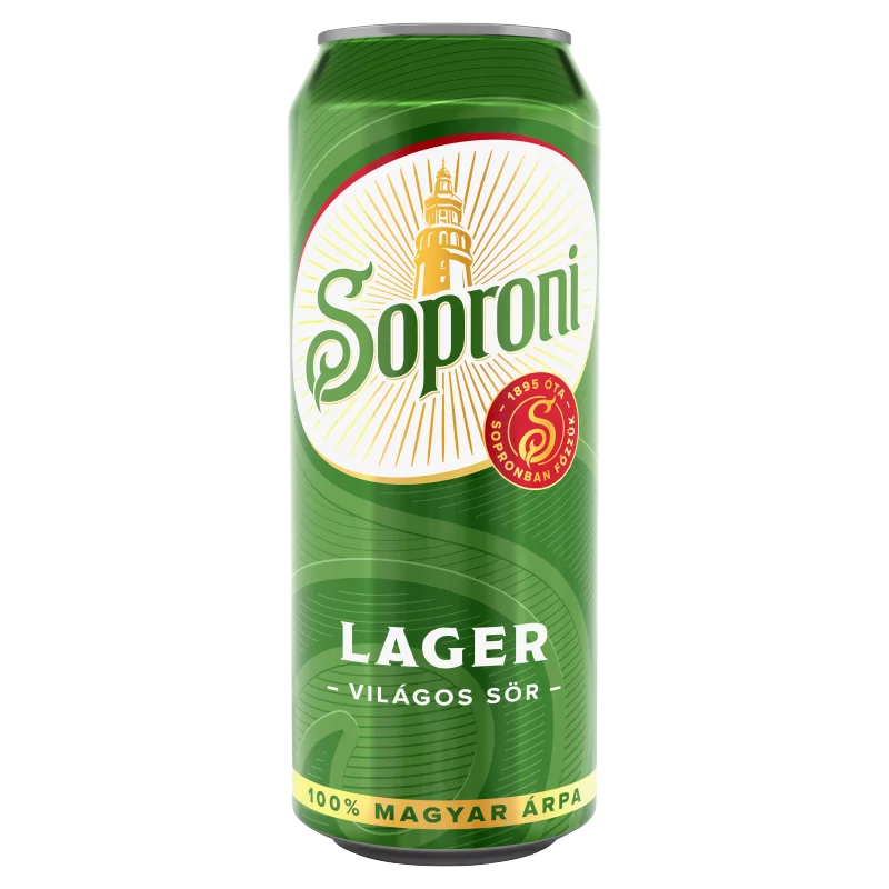 Soproni Lager világos sör 4,5% 500 ml 