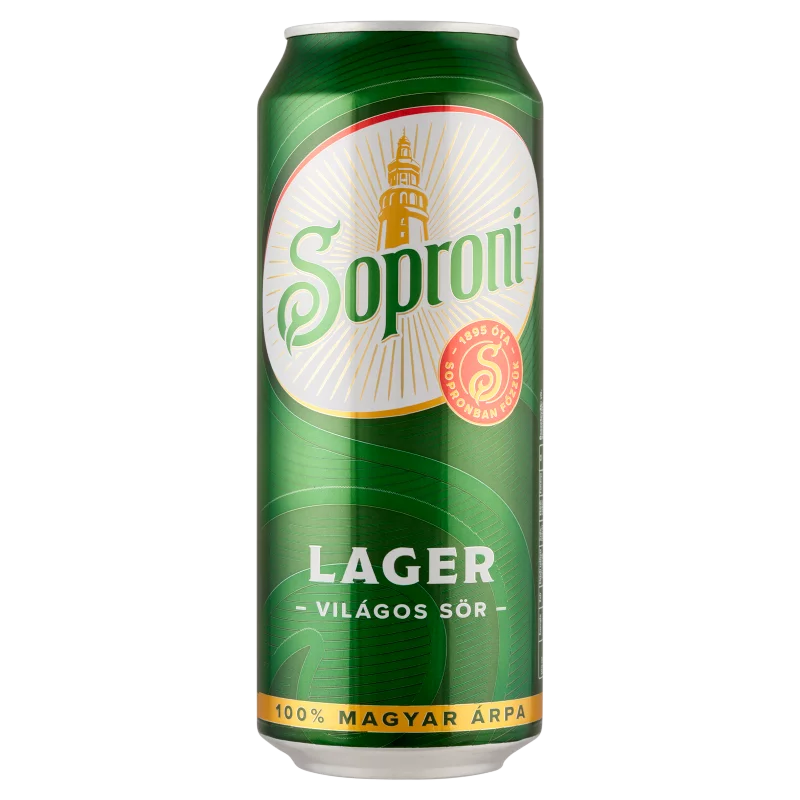 Soproni Lager világos sör 4,5% 500 ml 