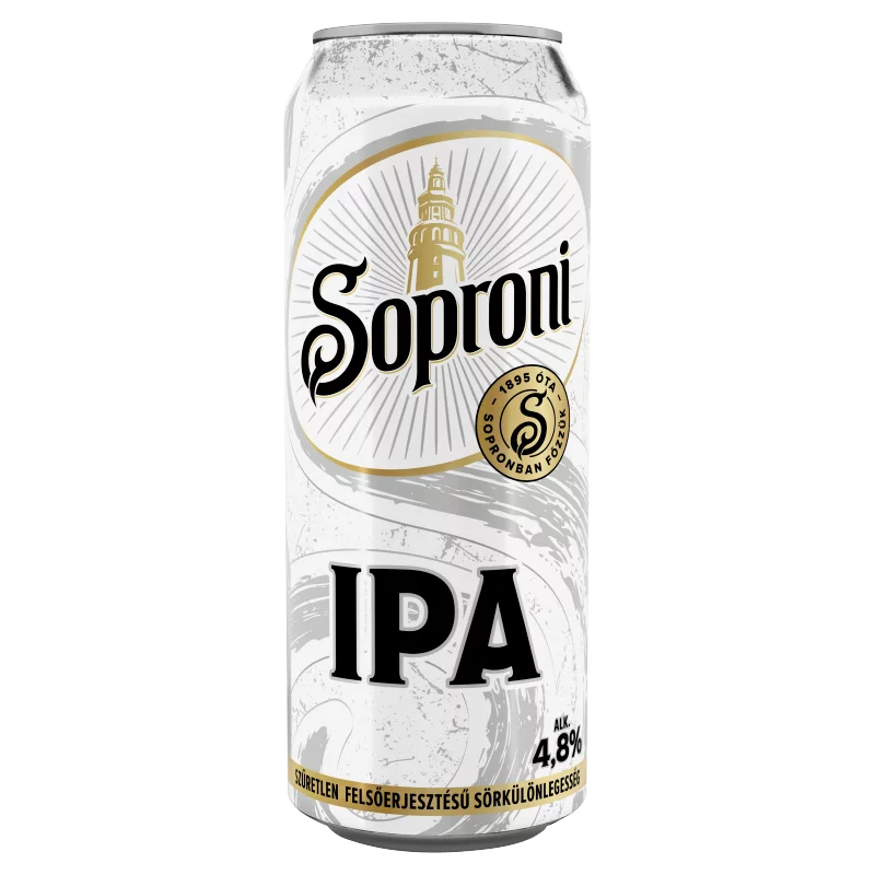 Soproni IPA szűretlen felsőerjesztésű sörkülönlegesség 4,8% 500 ml 