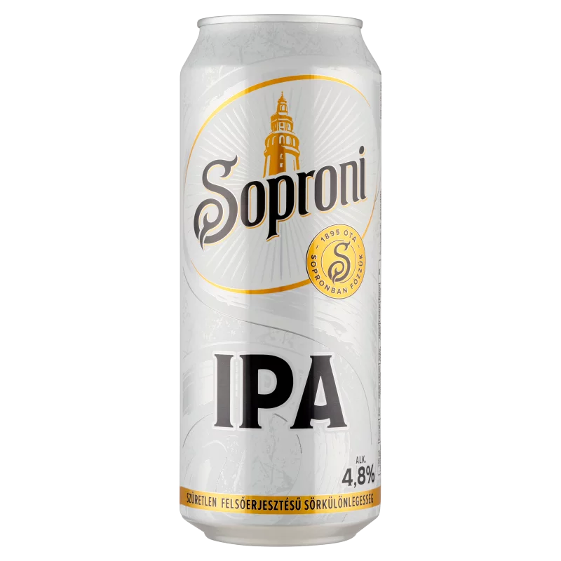 Soproni IPA szűretlen felsőerjesztésű sörkülönlegesség 4,8% 500 ml 