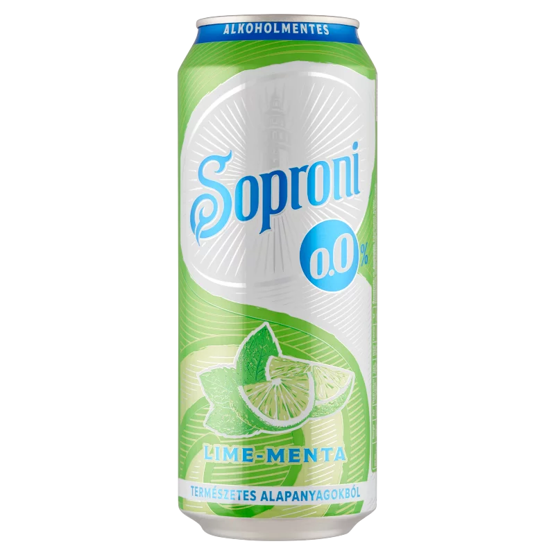 Soproni lime-mentás alkoholmentes sörital 0,0% 500 ml 
