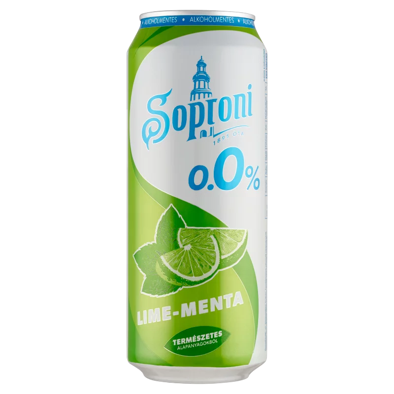 Soproni lime-mentás alkoholmentes sörital 0,0% 500 ml 