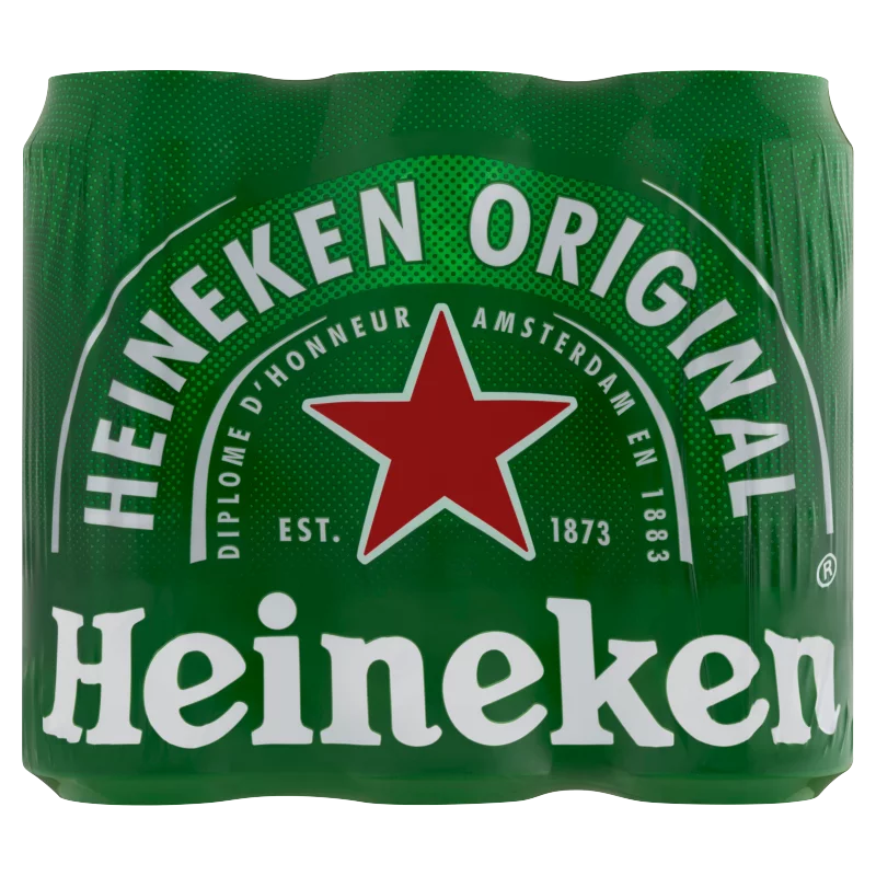 Heineken minőségi világos sör 5% 6 x 0,5 l 