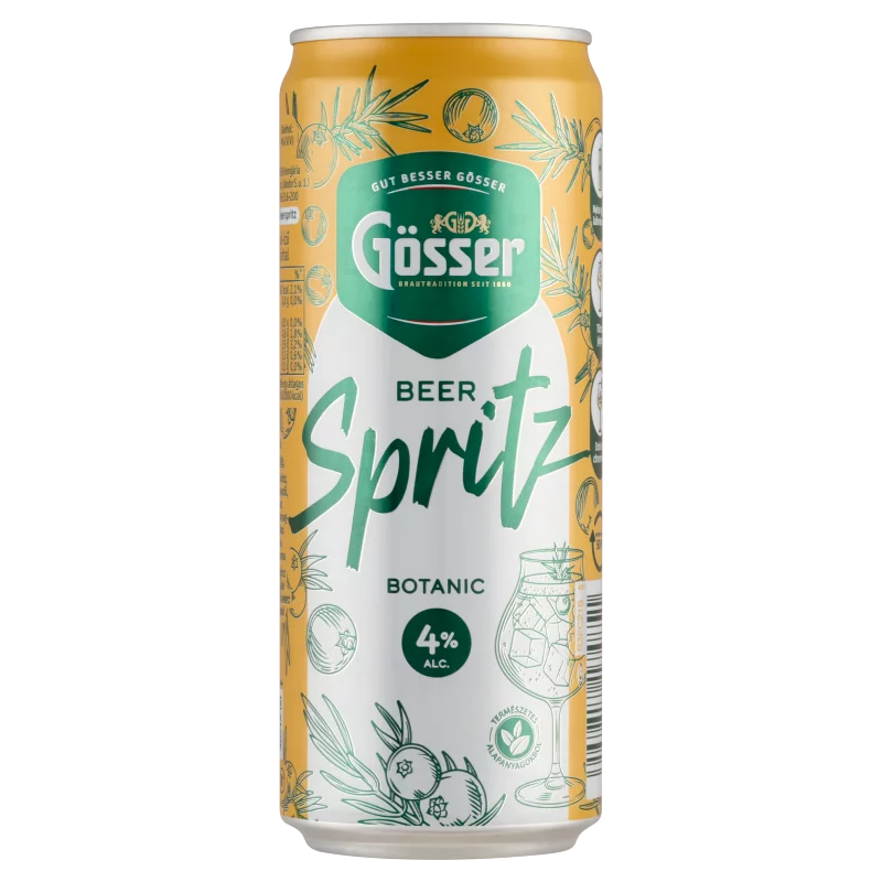 Gösser Spritz borókabogyó-ízű alkoholos sörital 4% 330 ml