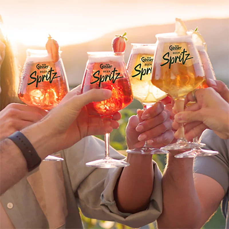 Gösser Spritz borókabogyó-ízű alkoholos sörital 4% 330 ml