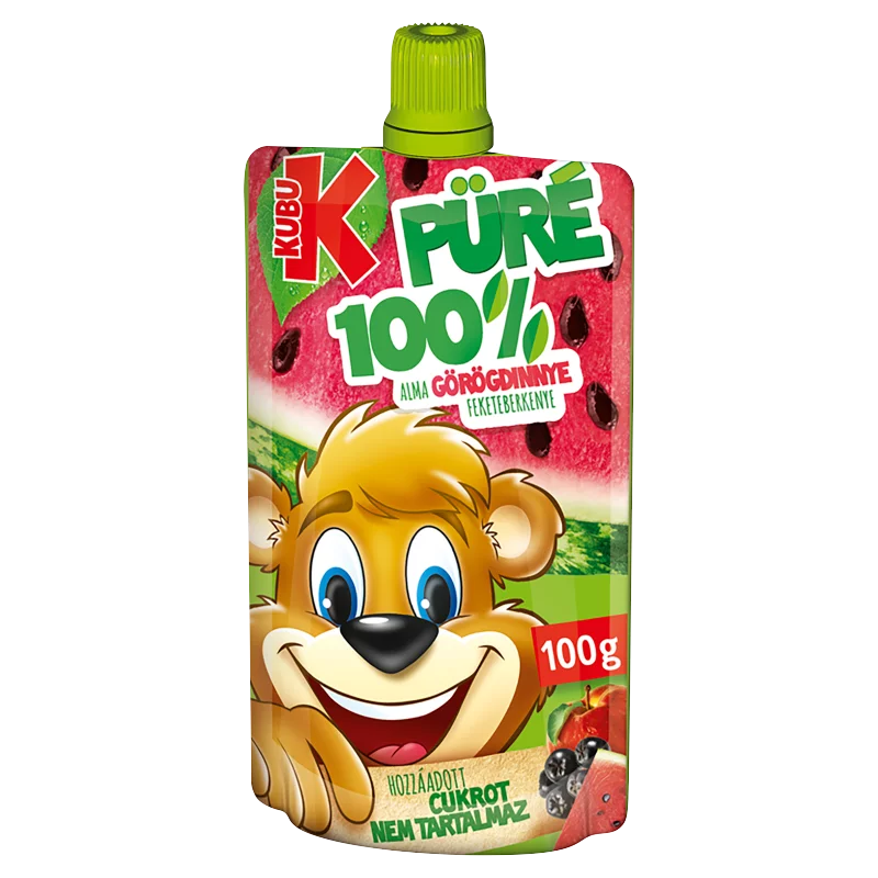 Kubu 100% alma-görögdinnye-feketeberkenye püré 100 g