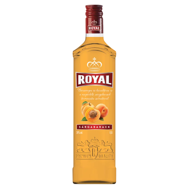 Royal sárgabarack likőr 28% 0,5 l