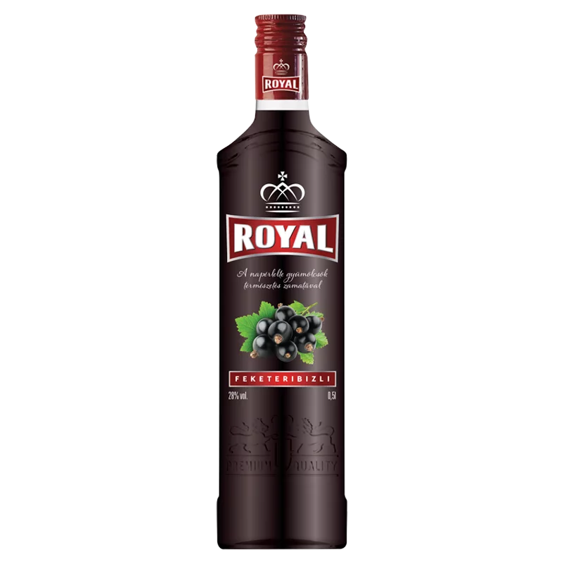 Royal feketeribizli likőr 28% 0,5 l