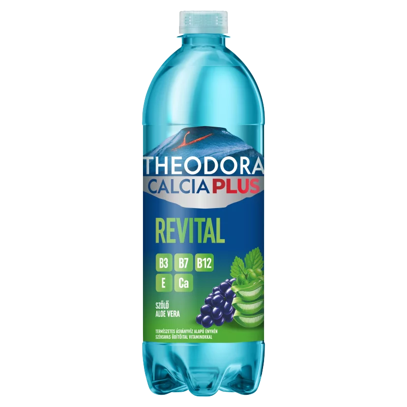 Theodora Calcia Plus Revital szőlő-aloe vera ízű szén-dioxiddal enyhén dúsított üdítőital 700 ml