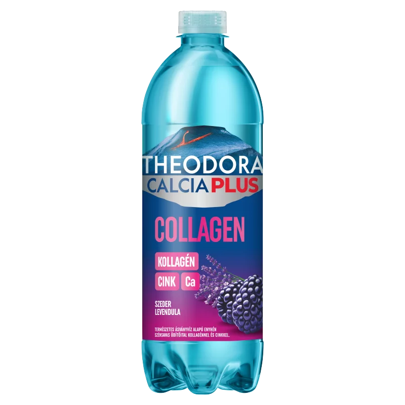 Theodora Calcia Plus Collagen szeder-levendula ízű szén-dioxiddal enyhén dúsított üdítőital 700 ml