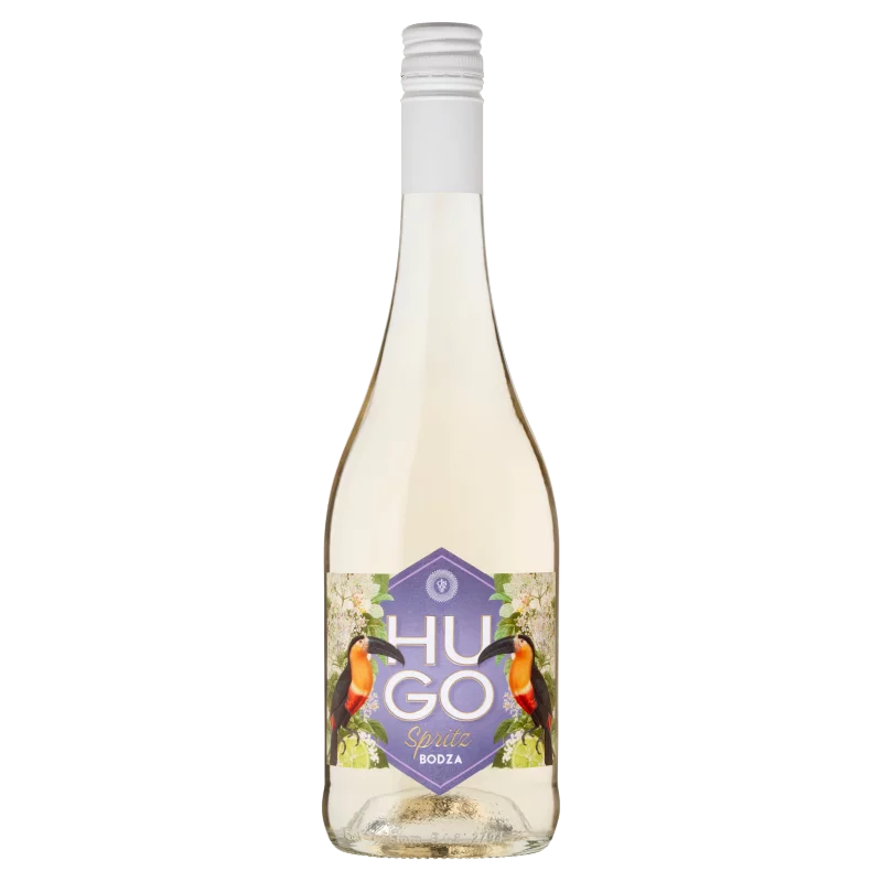 Ostorosbor Hugo Spritz bodzavirág-, lime és menta ízű, szénsavas ízesített boralapú ital 7,3% 750 ml