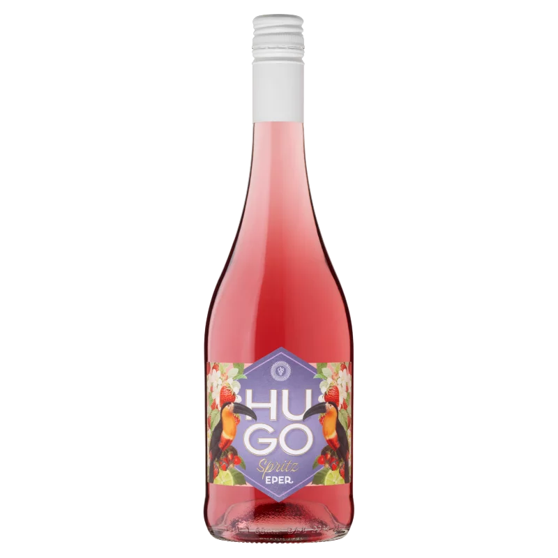 Ostorosbor Hugo Spritz eper és lime ízű, szénsavas, ízesített boralapú koktél 7,3% 750 ml
