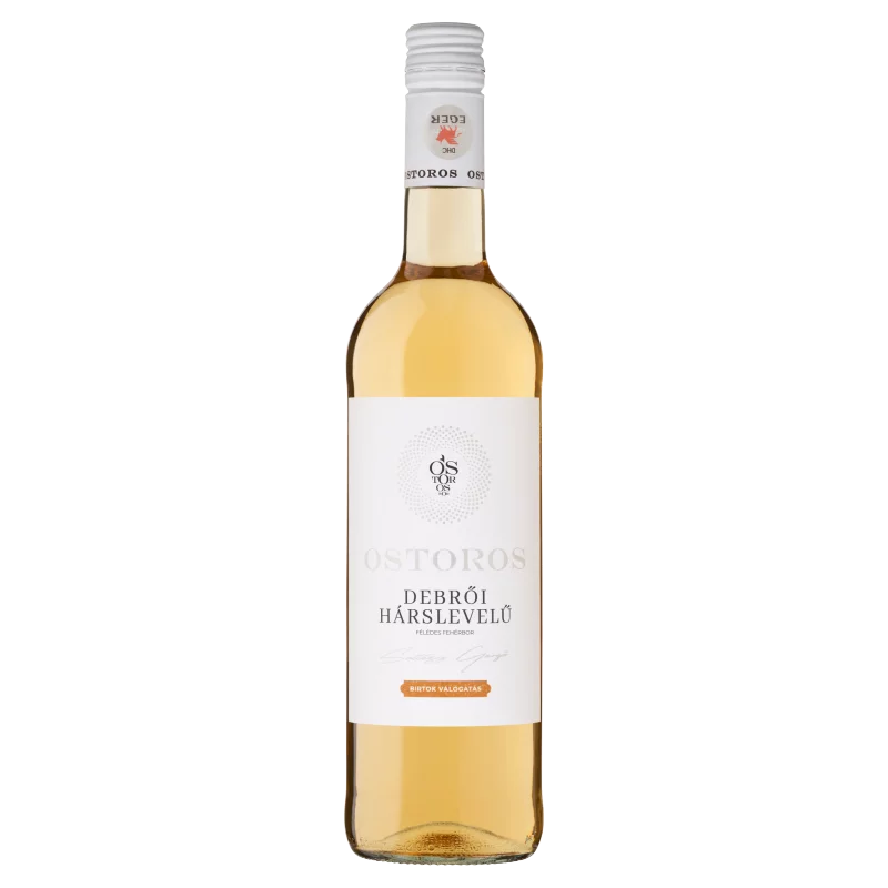 Ostorosbor Debrői Hárslevelű classicus félédes fehérbor 12% 750 ml
