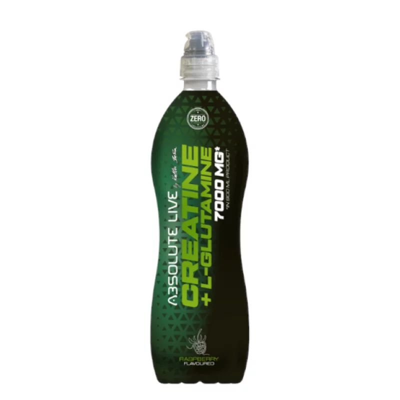 Absolute Live sportital 900ml Kreatin + L-Glutamin málna 