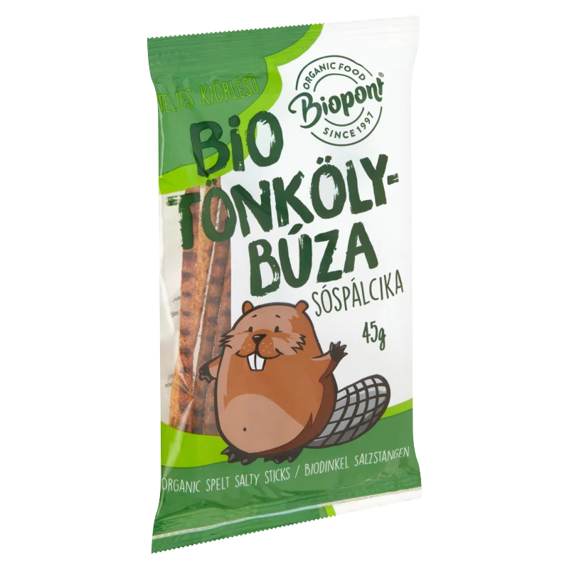 Biopont BIO teljes kiőrlésű tönkölybúza sóspálcika 45 g