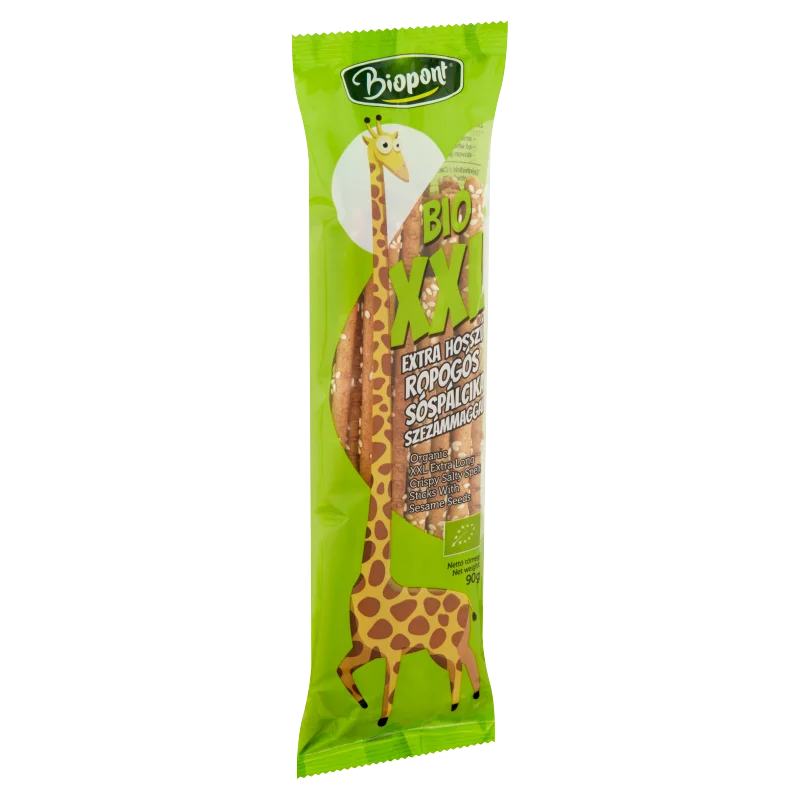 Biopont bio XXL extra hosszú ropogós sóspálcika szezámmaggal 90 g