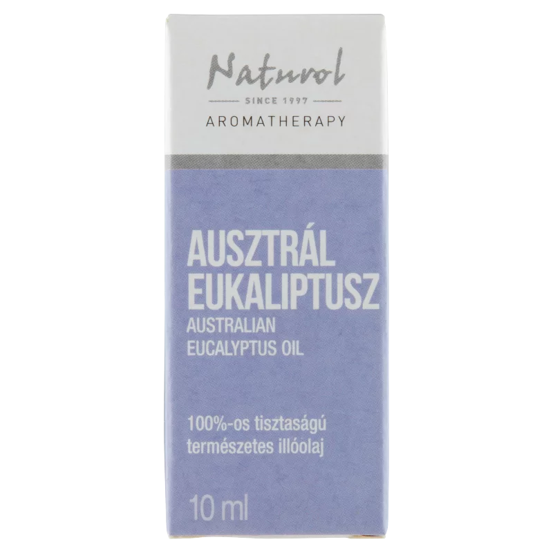 Naturol Aromatherapy 100%-os tisztaságú természetes ausztrál eukaliptusz illóolaj 10 ml