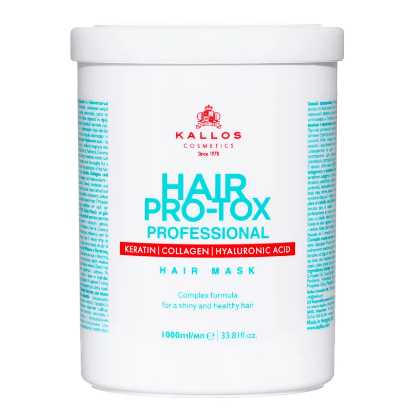 Kallos KJMN hajpakolás 1000ml keratin