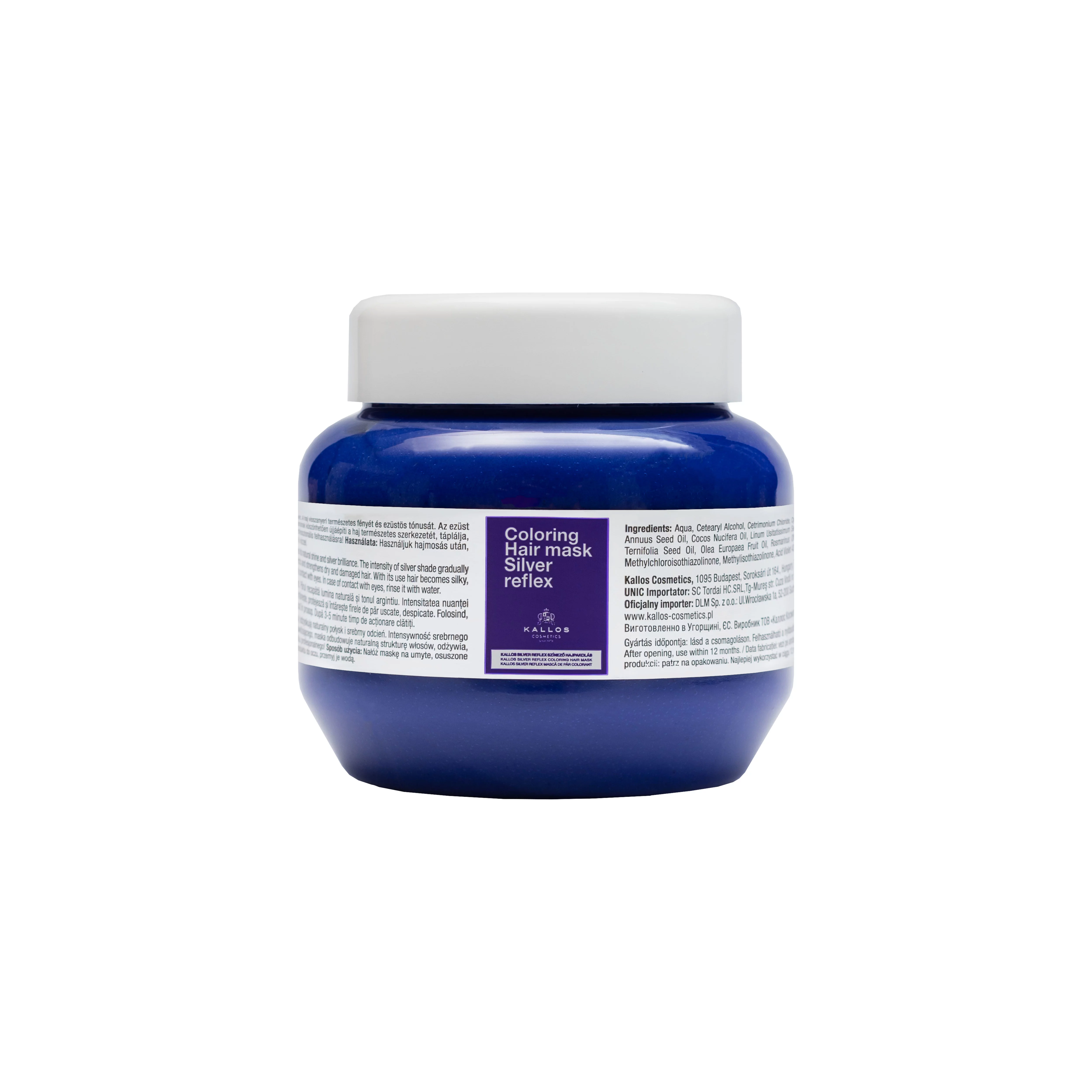 Kallos hajpakolás 1000ml silver reflex