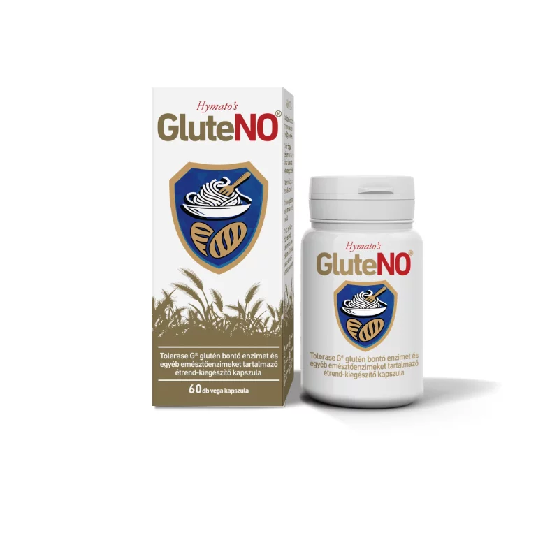 GluteNO Tolerase-G glutén bontó enzimet és egyéb emésztőenzimeket tartalmazó étrend-kiegészítő kapszula