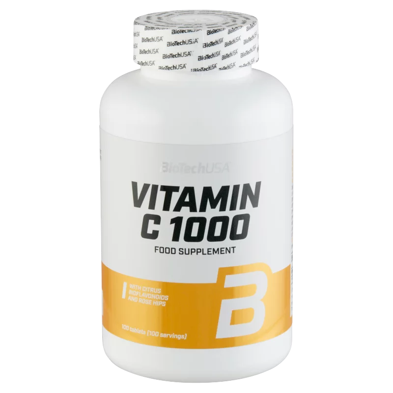 BioTechUSA Vitamin C 1000 étrend-kiegészítő tabletta 100 db 180 g