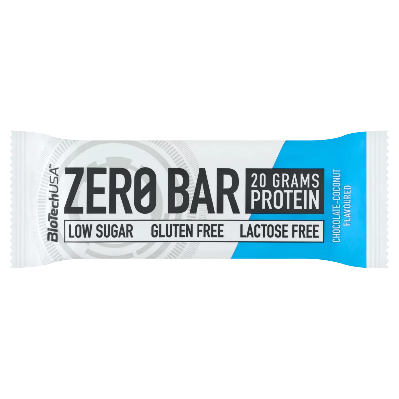 BioTechUSA Zero Bar csokoládé-kókusz ízű fehérjeszelet édesítőszerrel 50 g