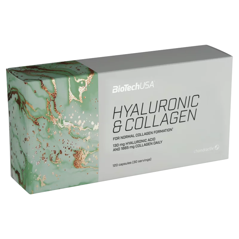 BioTechUSA Hialuronic & Collagen étrendkiegészítő kapszula 120 db 89 g