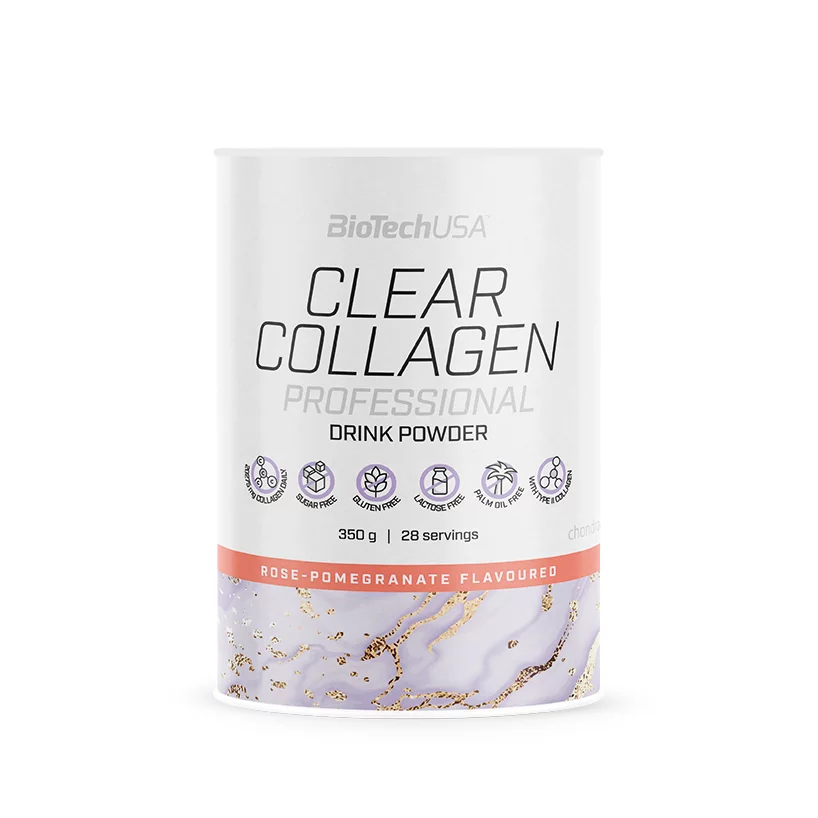 BioTech USA italpor 350g Clear Collagen Professional rózsa-gránátalma