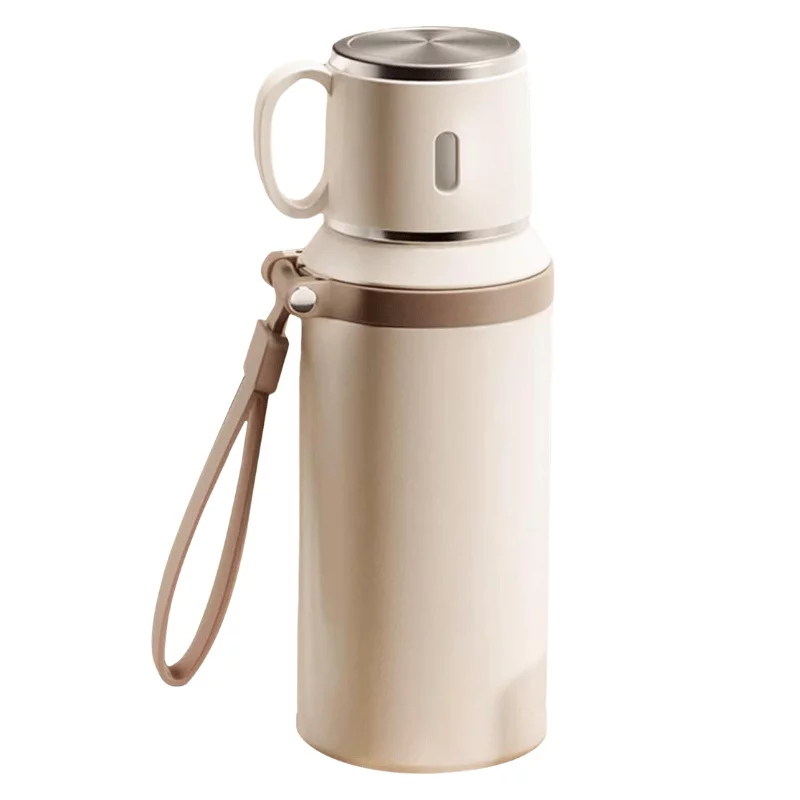 Utazó termosz bögrével 600ml